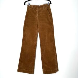 & Other Stories High Rise Corduroy Wide Leg Pants Academia Collegiate Preppy